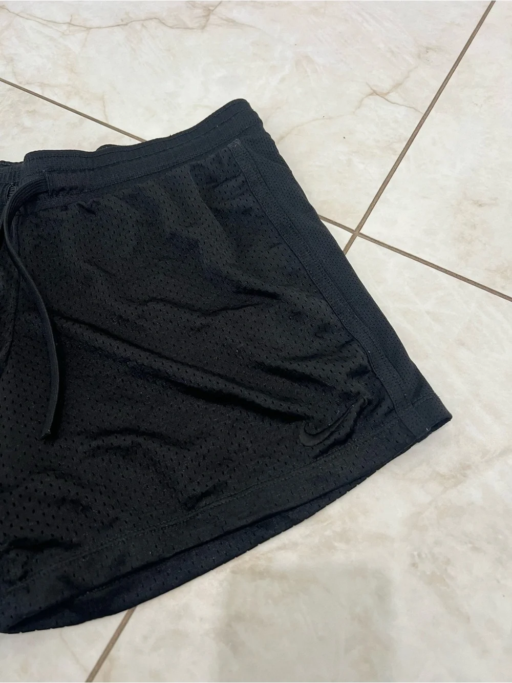 Nike Black Athletic Mesh Shorts Size XS